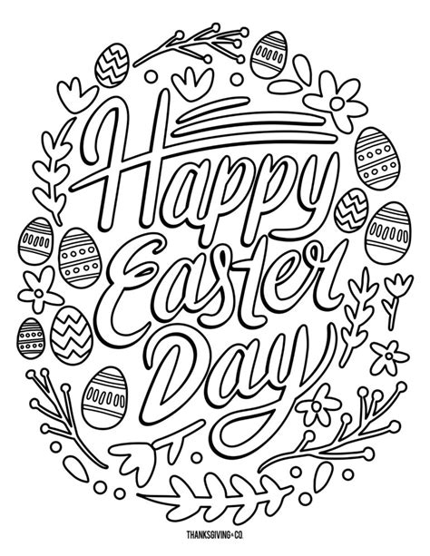 easter coloring pages for adults pdf